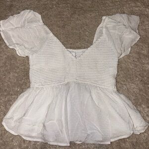Hollister Elegant White Women's Top